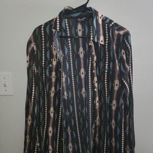 Western women's button up long sleeve